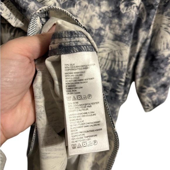 Tommy Bahama Men's The Mirragio IslandZone Floral Silk Blend Tropical Shirt SZ L - Picture 7 of 8